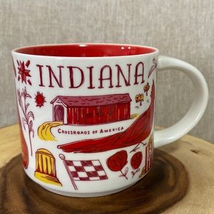 Starbucks Been There Series 2018 INDIANA Mug Across The Globe Collection 14 Oz.